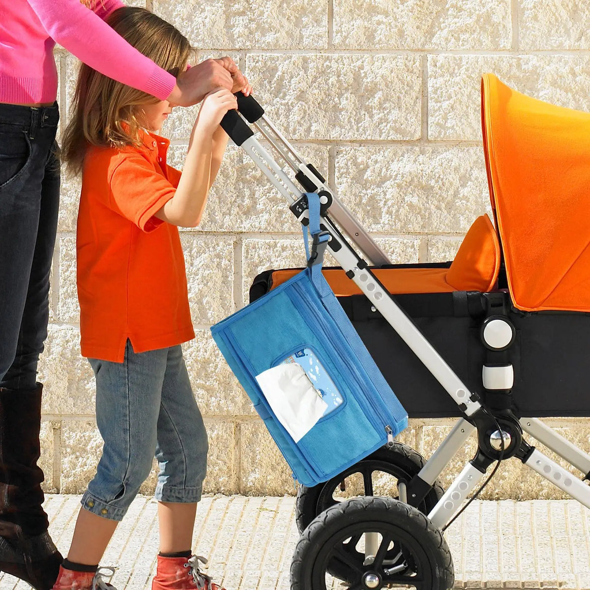Portable Diaper Changing Pad with Pockets Waterproof Travel Diaper Changing Station Kit Baby Gifts