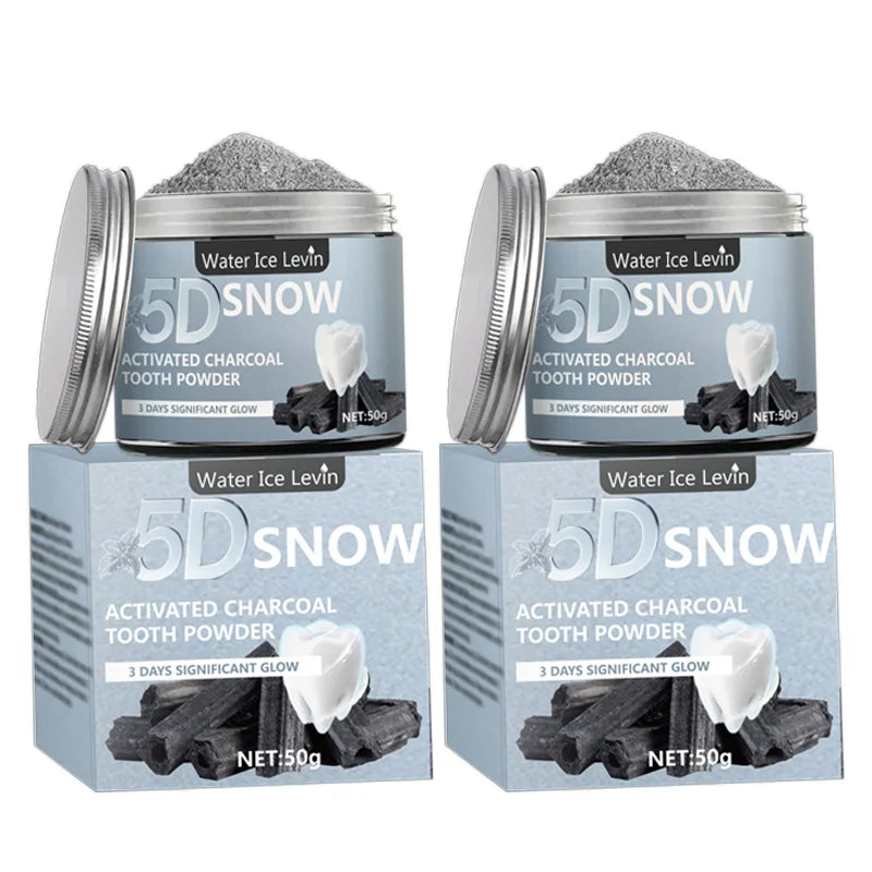 Bamboo Charcoal Teeth Whitening Powder - Natural Whitening and Deep Cleaning for Men and Women, Freshens Breath, Daily Use Toothpaste, 1 Piece